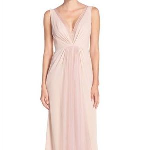 Monique Lhullier Bridesmaid Deep V Gown